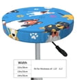 thumbnail image 4 of Naloa Cute Dogs Round Bar Stool Cushion Cover 12-14 inch, Fits Kitchen, Office, Restaurant Chairs - 13 inch, 4 of 7