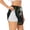 White, variant on Realistic Style Colorful Wolf for Women's Double Layer Athletic Shorts High-Performance Gym Shorts with Inner Pocket, Elastic Waistband-Small