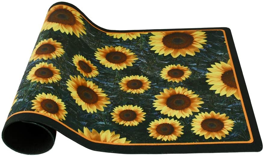 Morning View Doormat Outdoor Entrance Front Door Mats Indoor Welcome Mats Outdoor Entryway Doormat Sunflower Mat Rubber Door Mats Decorative Mat Door Mat Indoor Entrance 29×17 Inch(Sunflower Sea)