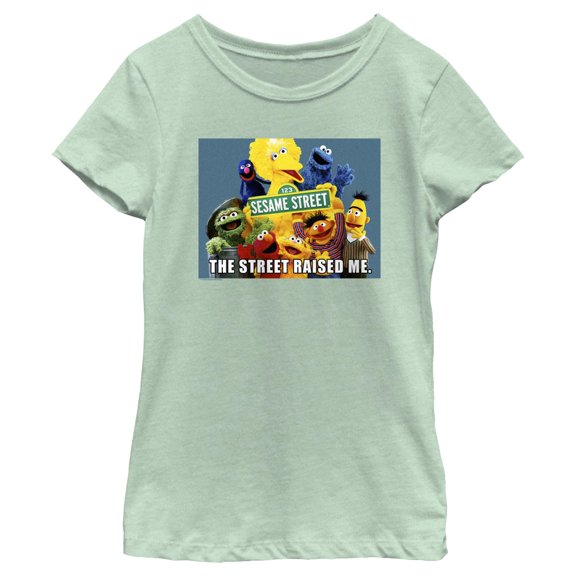 Girl's Sesame Street The Street Raised Me  Graphic T-Shirt