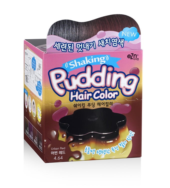 EZN Pudding Hair Color Cream 4.64 Urban Red Ammonia Free Hair Dye
