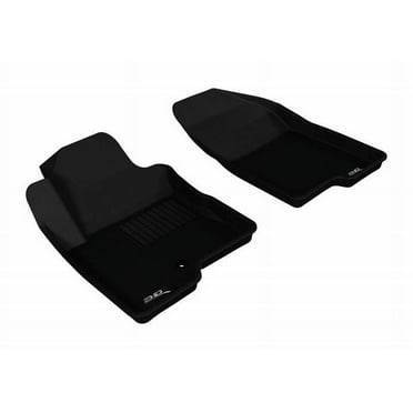 3D MAXpider 2007-2013 Fits Jeep Compass L4 1st Row Black Kagu Carbon Fiber Embossed Pattern Floor Mat L1JP00811509