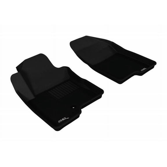3D MAXpider 2007-2013 Fits Jeep Compass L4 1st Row Black Kagu Carbon Fiber Embossed Pattern Floor Mat L1JP00811509