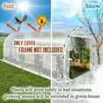 thumbnail image 2 of SUNNYOUTDOOR 16x7x7 FT Half-Transparent Greenhouse 3Pcs Cover Replacement ONLY Larger Walk in Outdoor Plant Garden, Frame NOT included, 2 of 6