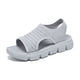 thumbnail image 1 of Guardurnaity Sandalias de verano para mujer, ideales para paseos informales por la playa y aventuras al aire libre. Zapatos de moda para mujer. Calzado G-YW179gris, en caja 38, 1 of 6