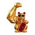 thumbnail image 1 of Chinese Cat Sculpture For Dection and Gift - Wealth Figure Welcoming, 1 of 8