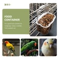 thumbnail image 4 of Supvox Bird Feeding Box Safe Plastic Easy to Clean for Parrots and Small Birds 2Pcs, 4 of 6