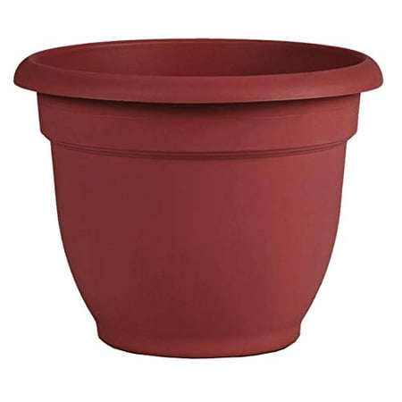 Bloem (#AP1213) Ariana Planter with Self-Watering Disk  Burnt Red - 12
