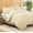 Cream, variant on Premium Bamboo Duvet Cover, 1 Piece Set, Double Brushed Bamboo Blended Material, Super Soft, Vibrant Fade Resistant Colors, Zipper Closure by Lexington