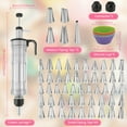 thumbnail image 2 of Ikoopy 66 Pcs Dessert Decorating Syringe Set Practical Frosting Piping Kit with 54 Piping Tip and 9 Silicone Cup for Holiday Party Housewarming Celebration, 2 of 11