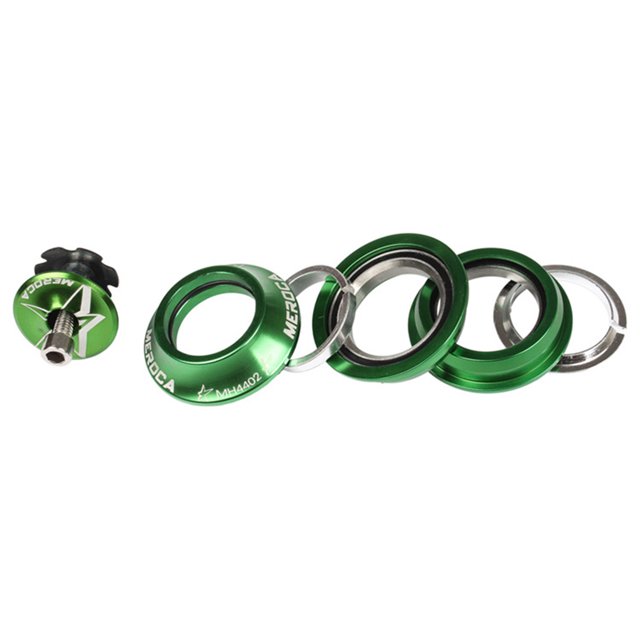 Soidarity Auriculares para bicicleta de montaña de 44MM, rodamiento de horquilla delantera para bicicleta, tapa sellada, piezas de aleación para Ciclismo Verde Soidarity OD001846-04