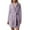 Purple, variant on Womens Robe Bathrobe Lightweight Soft Short Sleepwear Nightgown