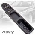 thumbnail image 4 of 6554.QC Interruptor de control de potencia izquierdo, interruptor de ventanilla eléctrica delantera del lado izquierdo del conductor 6554QC para Citroen C3 para Peugeot 207 CC, 4 of 5