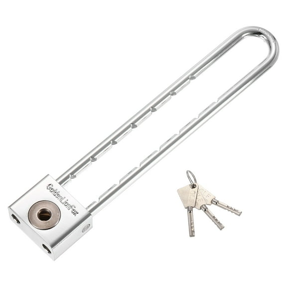 Uxcell Long Shackle Padlock 6.69" Removable Adjustable U Shaped Extended Shackle Lock