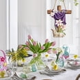 thumbnail image 4 of Decoraciones de Pascua Crucifijo de Pascua de primavera Ideas de madera Placas decorativas Decoración del hogar Decoración ecológica exquisita Decoración del marco de la puerta Decoración de la cerca, 4 of 6
