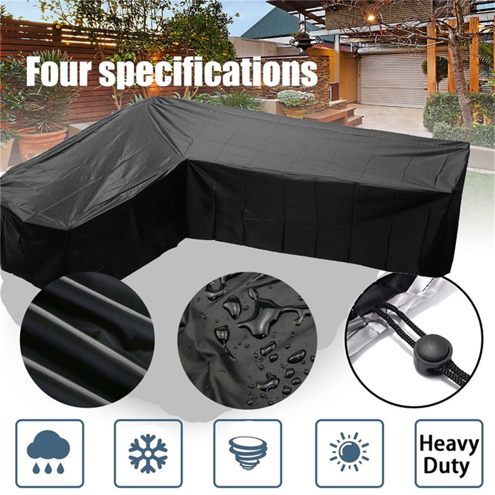 Extra Large Rattan Garden Furniture Cover Outdoor Patio Waterproof Drawstring 