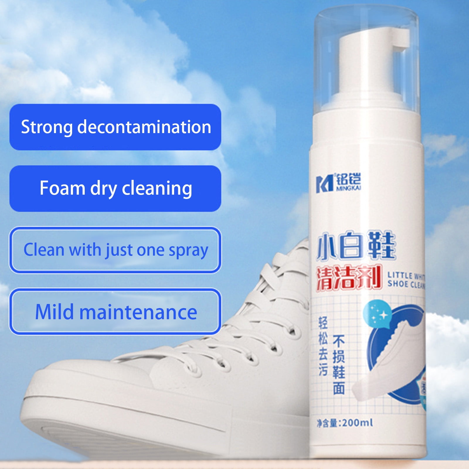 Dry Foam Cleaner Cubicseven White Shoe Cleaner Foam Spray Whitening Magic  Tools Get Down Wash Detergent With Waterproofing - AliExpress