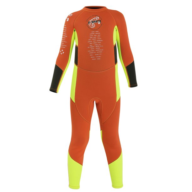 Traje de neopreno para niños Traje de baño de buceo de manga larga con cremallera de seguridad Traje X-MANTA Traje de neopreno