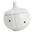 thumbnail image 2 of Garlic Keeper Multipurpose Garlic Cellar Pot Round with Lids Canister Storage Container Holder for Restaurant Household Snacks Candy , White, 2 of 8