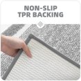 thumbnail image 4 of Color&Geometry Non Slip Bath Mat, Soft and Water Absorbent Rug, Machine Washable Plush Mat for Bathroom, Laundry Room and Living Room （Grey，16 x24 ）, 4 of 6