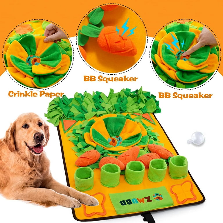 Snuffle Mat for Dogs, Nosework Feeding Blanket Sniffing Pad for Interactive  Games, Foraging Puzzle Enrichment Toys for Large Small Medium Pets