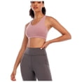 thumbnail image 6 of Womens Fitness Sports Bra, Criss-Cross Back Padded Strappy Sports Bras Medium Support Yoga Bra with Removable Cups, 6 of 7