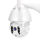 thumbnail image 2 of 1080P impermeable al aire libre 6 lámpara doble luz Wifi inalámbrico Monitor de seguridad cámara de vídeo Pan Tilt 110-240 VUS, 2 of 8
