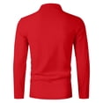 thumbnail image 6 of Kezqiaxn Mens Golf Shirt Fashion Lightweight Long Sleeve Button Down Shirts Fall Collared Pullover Casual Tops, 6 of 6