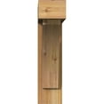 thumbnail image 2 of Ekena Millwork 6"W x 24"D x 24"H Thorton Block Rough Sawn Bracket w/ Offset Brace, Western Red Cedar, 2 of 25