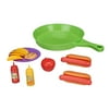Spark. Create. Imagine. Cooking Pan with Hotdog Play Food Toy Set, 14 Pieces