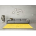 thumbnail image 3 of Ahgly Company Indoor Square Abstract Yellow Modern Area Rugs, 8' Square, 3 of 4