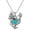 Turquoise, variant on Chicken Necklace 925 Sterling Silver Genuine Gemstone Hen Pendant Chicken Jewelry Gifts for Women