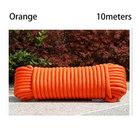 

5/10/20meters 5/10/20meters length Hiking Camping Equipment 10 Colors Diameter 3mm Paracord Cord Paracords 550 Rope Lanyard Tent Ropes Survival kit ORANGE 10METERS