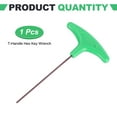 thumbnail image 3 of T-Handle Hex Key Wrench 2.5mm Metric S2 Steel T-Key Inner Hexagon Wrenches Spanner Repair Tool for Automotive Household Maintenance, Green, 3 of 7