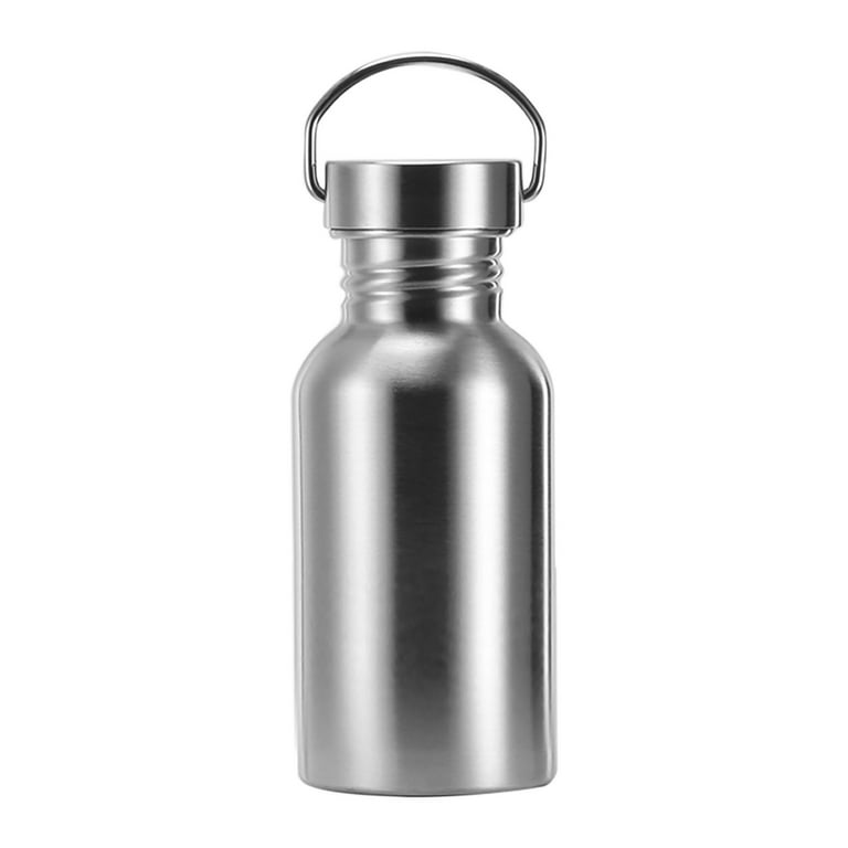 Insulated Water Bottle With Straw Wide Mouth 500 ml Black