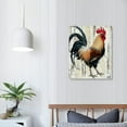 thumbnail image 4 of Nawypu  Rustic Rooster Kitchen Decor Cute Chicken Picture Frames Canvas Print Wall Art, 4 of 5