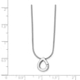 thumbnail image 3 of SS White Ice .02ct. Diamond Necklace 18 Inch, 3 of 3