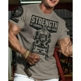 thumbnail image 2 of Gymish Strength Is Earned Not Given Workout T-Shirt – Motivational Lifting Gym Shirt for Men, Athletic Fitness Tee, Funny Gym Apparel, 2 of 5
