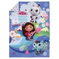 thumbnail image 3 of Universal Gabby's Dollhouse 4-Piece Toddler Bedding Set, Purple, Pink, Kitty Cats, 3 of 8
