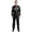 Black, variant on Men's Front Zip Coveralls Waterproof Reflective Long Sleeve Spray Paint Workwear Jumpsuit Royal Blue XL