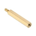 thumbnail image 5 of Uxcell Brass M2.5 30mm+6mm Male-Female Hex Standoff 50 Pack, 5 of 5