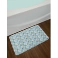 thumbnail image 2 of Retro Bath Mat, Hipster Animals with Bow Tie and Hat Wearing Dog Cat Portraits on Blue Toned Backdrop, Plush Bathroom Decor Mat with Non Slip Backing, 29.5" X 17.5", Multicolor, by Ambesonne, 2 of 2