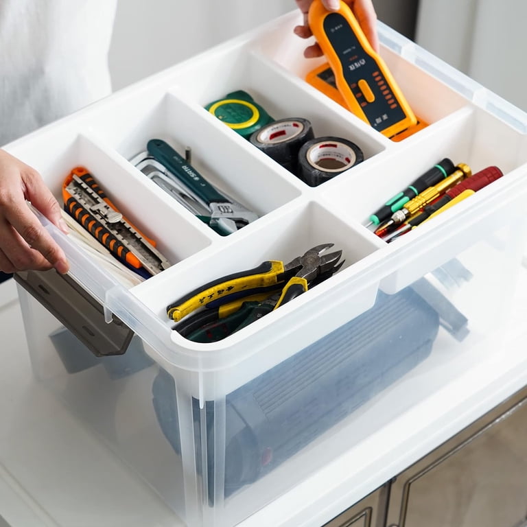 Free Shipping! Citylife 32 Qt Clear Storage Bins with Lids and