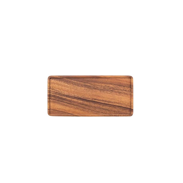 Bandeja para servir Toystoory rectangular de madera para postre y almacenamiento de alimentos