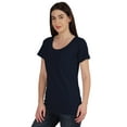 thumbnail image 3 of Inkmeso Inkmeso T-shirt à Encolure Dégagée pour Femmes à Manches Courtes d'Été, T-shirt Basique, 3 of 7