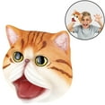 thumbnail image 2 of Bangcool Hand Puppet Storytelling Cute Cat Head Design Animal Puppet Animal Toy for Kids, 2 of 7
