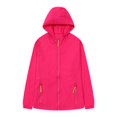 thumbnail image 6 of GILIGEGE Women's UPF 50+ Sun Protection Jacket Hooded Cooling Shirt Long sleeve zip-up hoodie breathable fabric Athletic Windbreaker Jacket for Women with Pocket Hiking Running Outdoor Hot Pink XL, 6 of 6