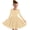 Beige 01, variant on Meresysid Toddler Kids Girls Long Sleeve Stretchy Dress A Line Twirly Skater School Recital Dress Orange