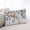 Blue White, variant on Orange Blue Botanical Oversized Pillow Covers,Weeping Fall Eucalyptus Leaves Rustic Soft Throw Pillow Cases with Invisible Zipper,Decorative Pillowcase Pillows Protectors for Sofa Bed Couch 24"x36"