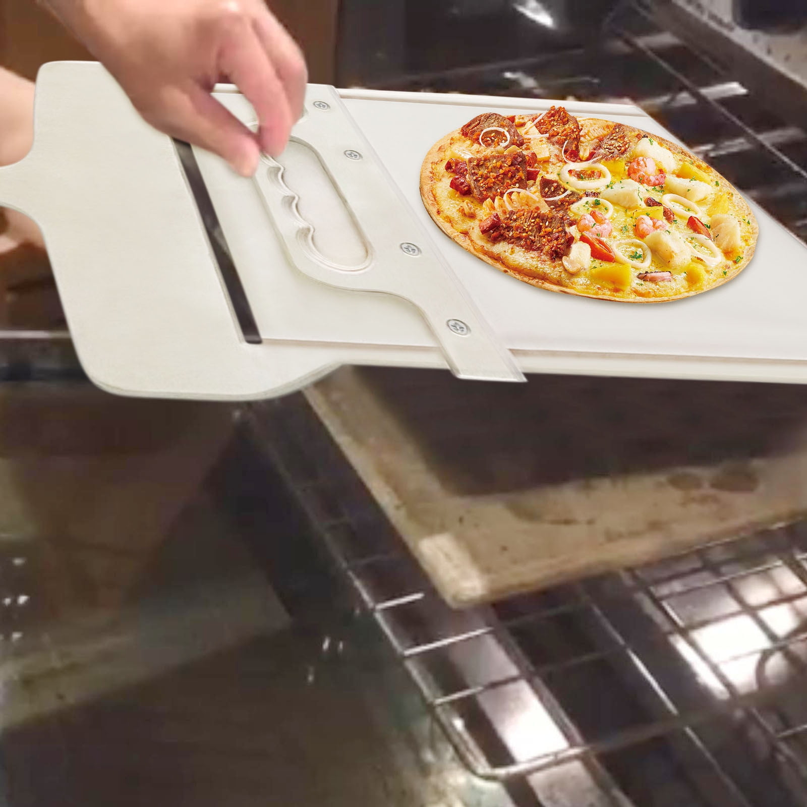 Sliding Pizza Peel 16 inch- Pala Pizza Scorrevole,Pizza Peel Slider,Sliding  Pizza Shovel,The Pizza Peel That Transfers Pizza Perfectly